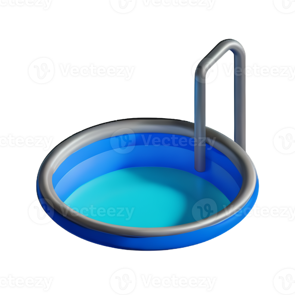 pool 3d rendering icon illustration png