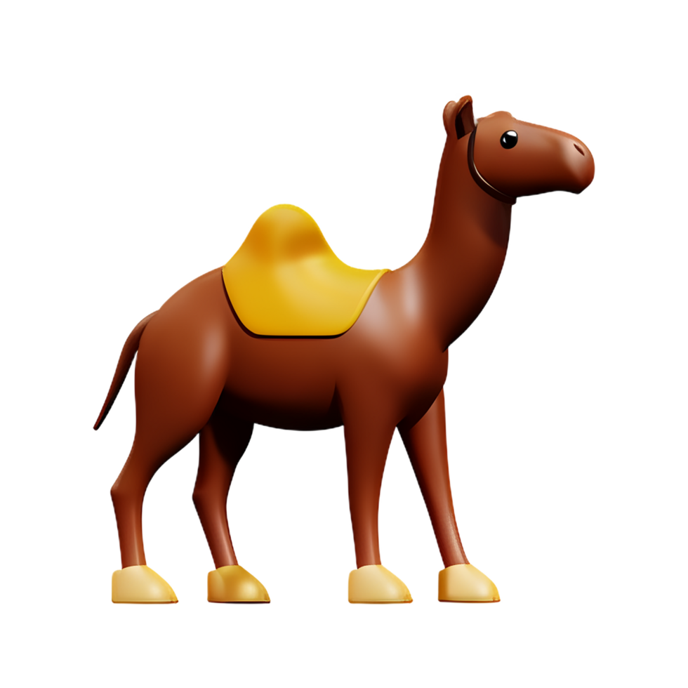 camel 3d rendering icon illustration png