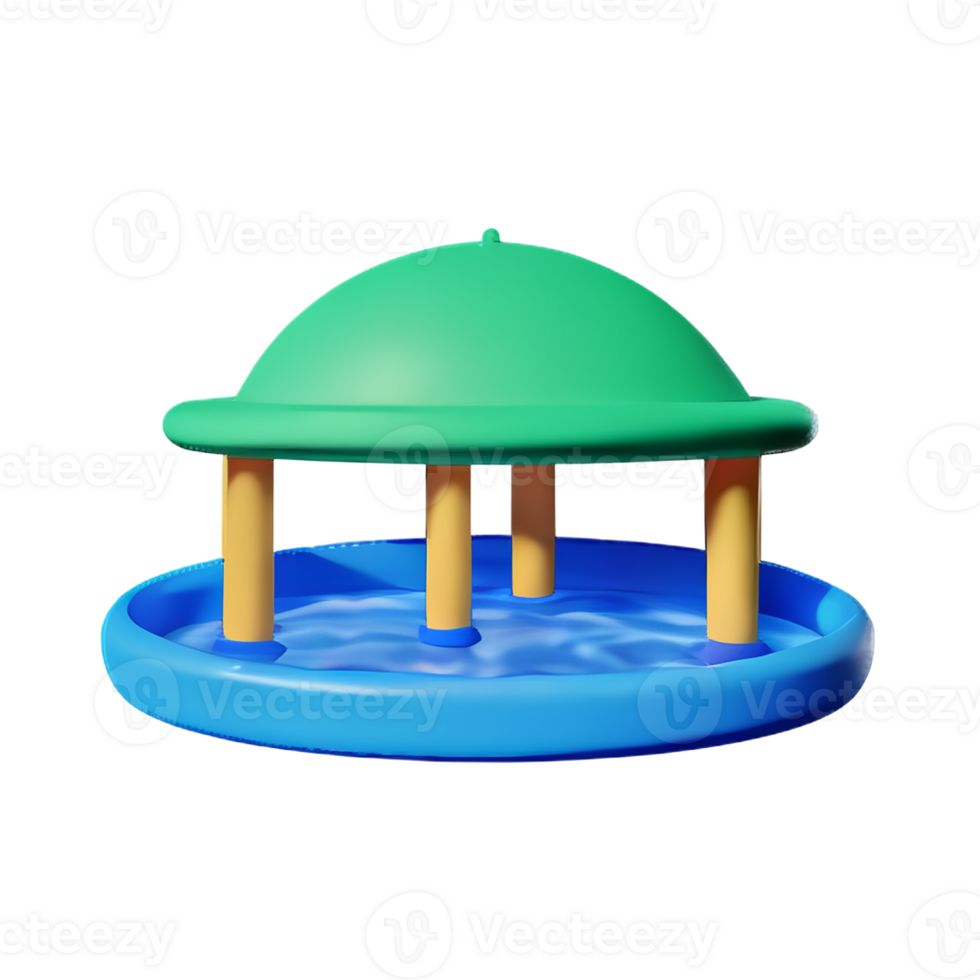 pool 3d rendering icon illustration png