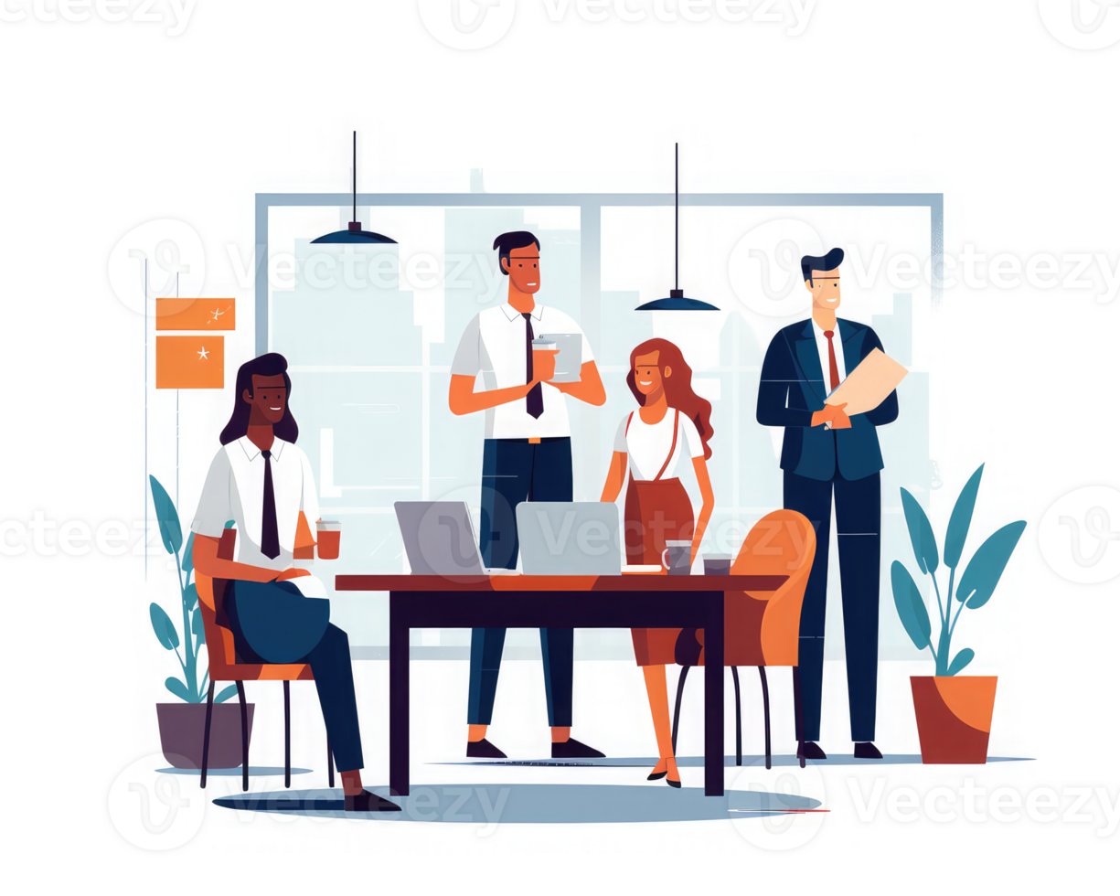 office workers modern . AI Generated png