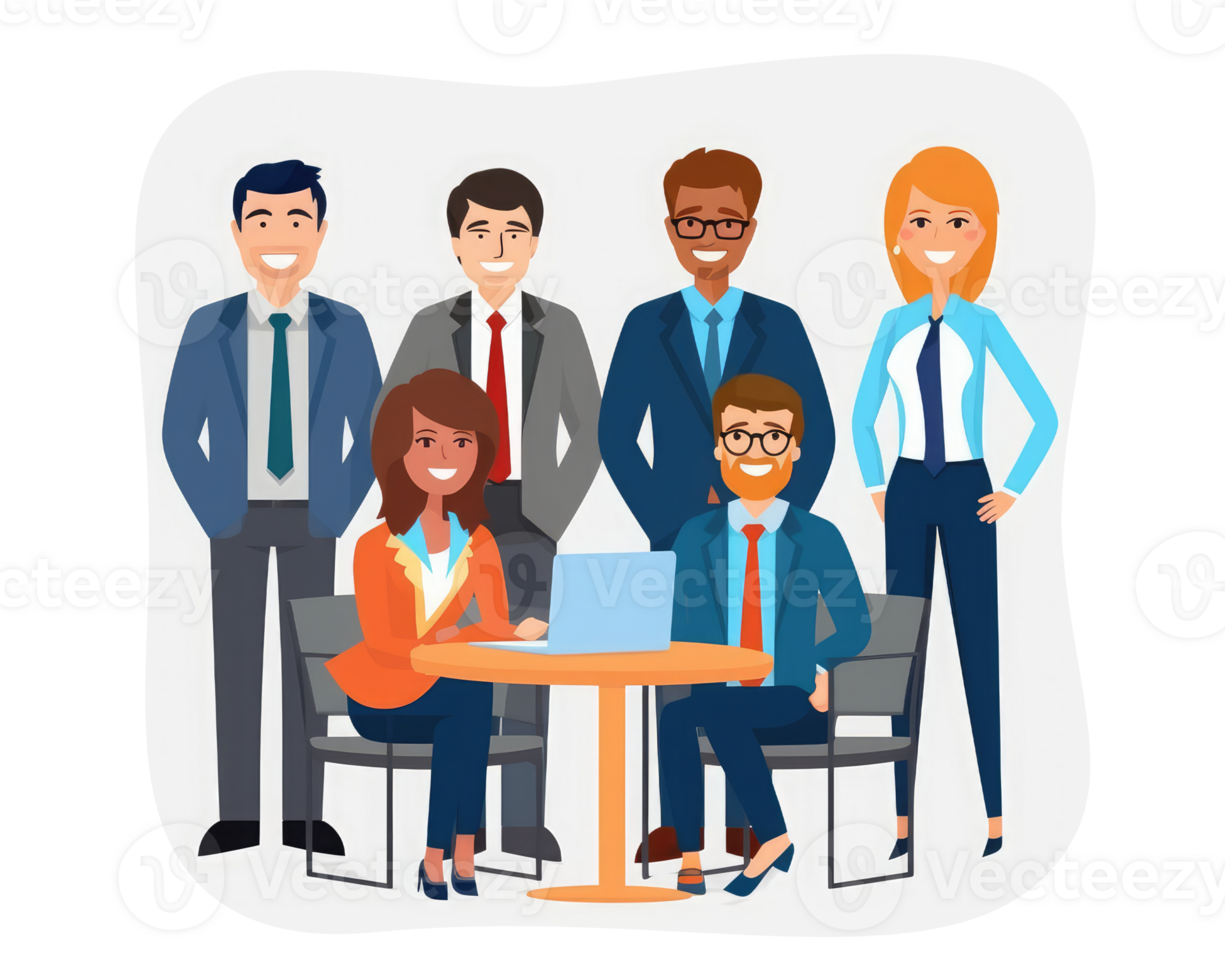 Diversified professional business group . AI Generated png