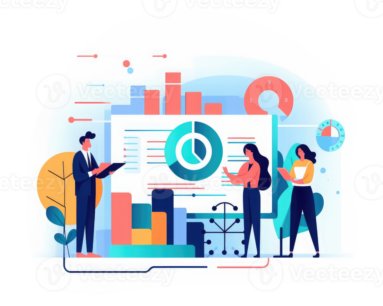 business team prepare data analytics . AI Generated png