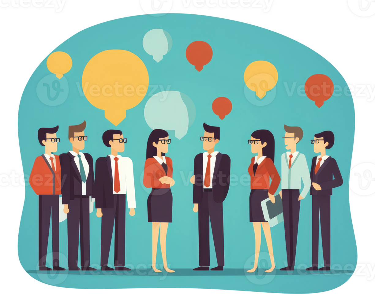 Workplace Communication Skills Communicating with Leaders . AI Generated png
