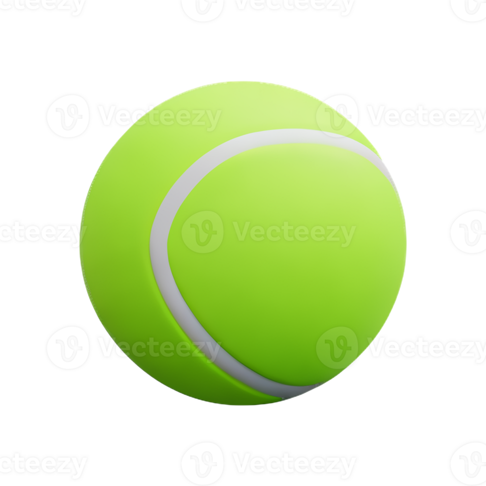 tennis ball 3d rendering icon illustration png