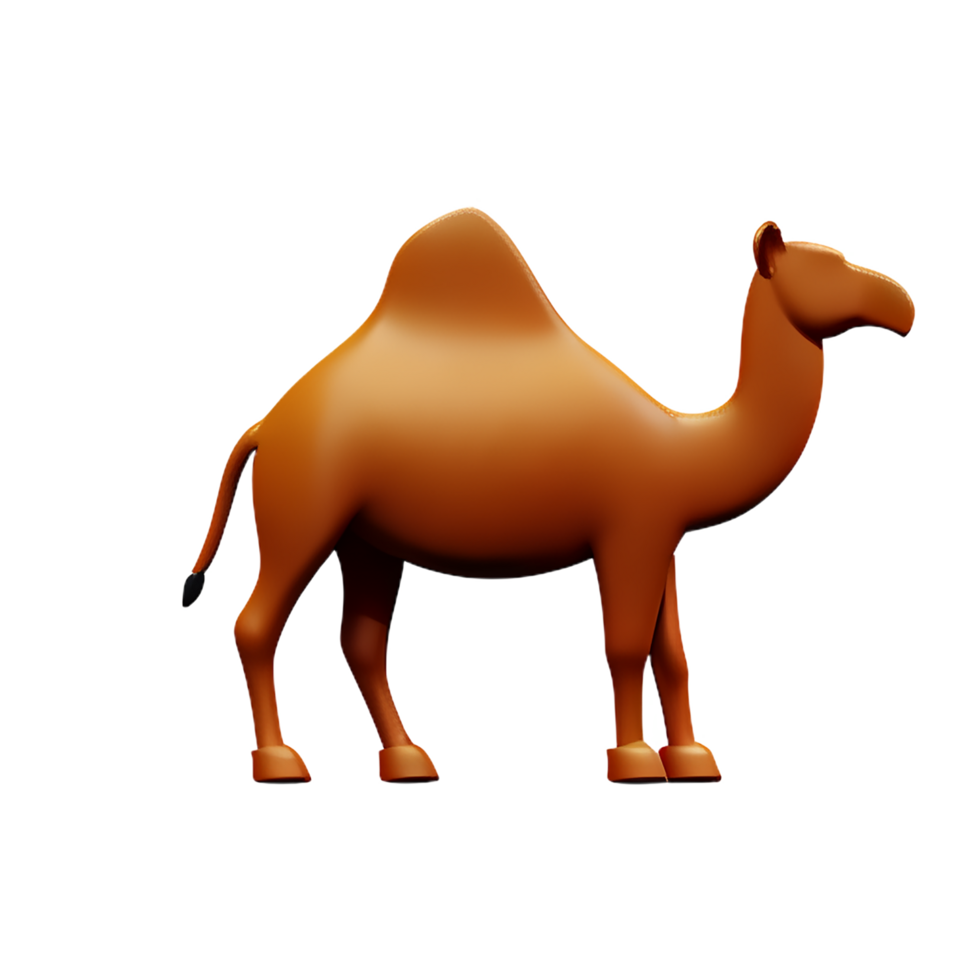 camel 3d rendering icon illustration png
