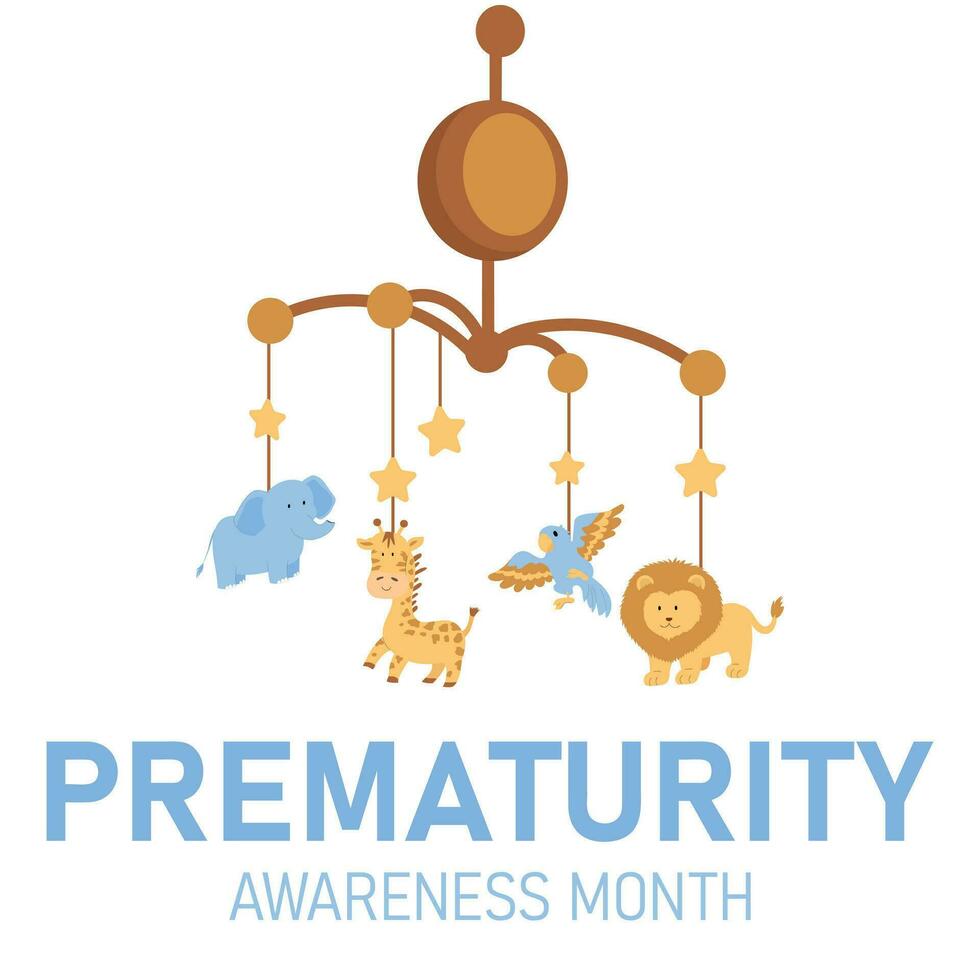 Prematurity awareness month is observed every year in November vector