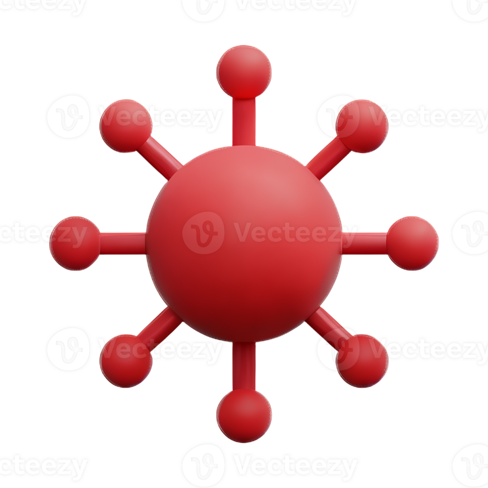 virus 3d interpretazione icona illustrazione png