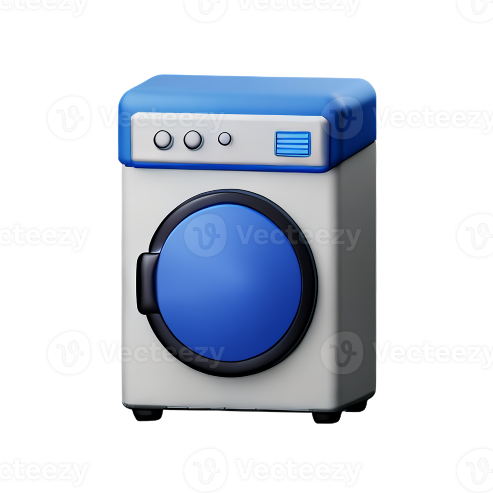 laundry 3d rendering icon illustration png