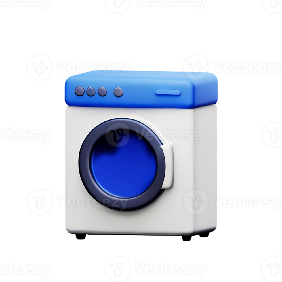 laundry 3d rendering icon illustration png