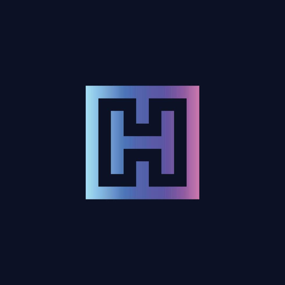 Initial H Letter Logo Design Vector Template. Monogram and Creative Alphabet Letters icon Illustration