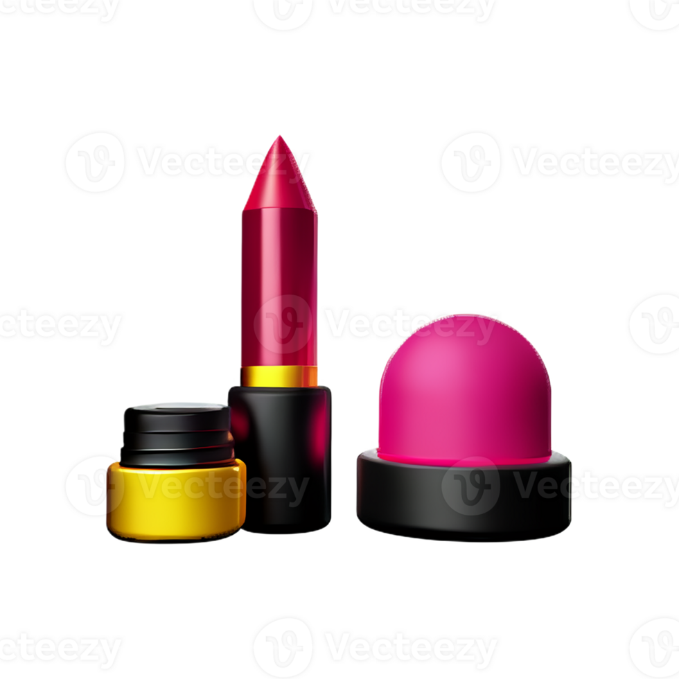 cosmetics 3d rendering icon illustration png