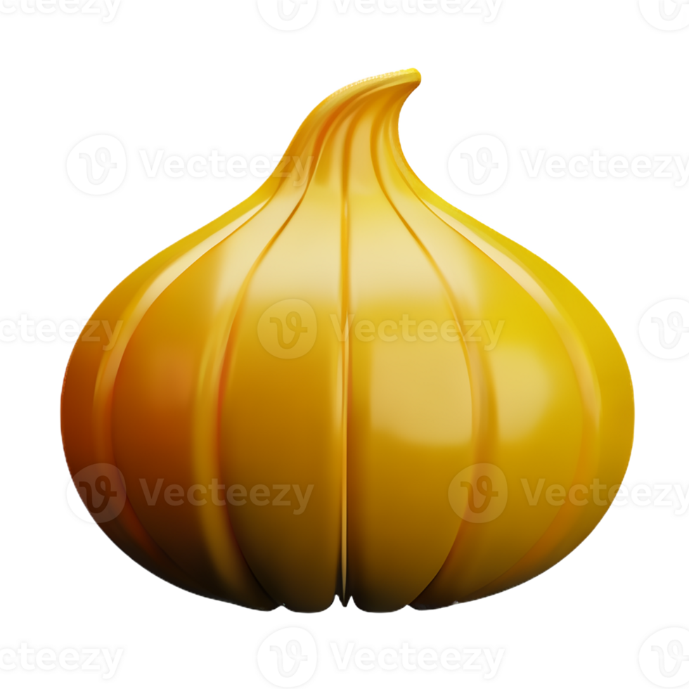 garlic 3d rendering icon illustration png