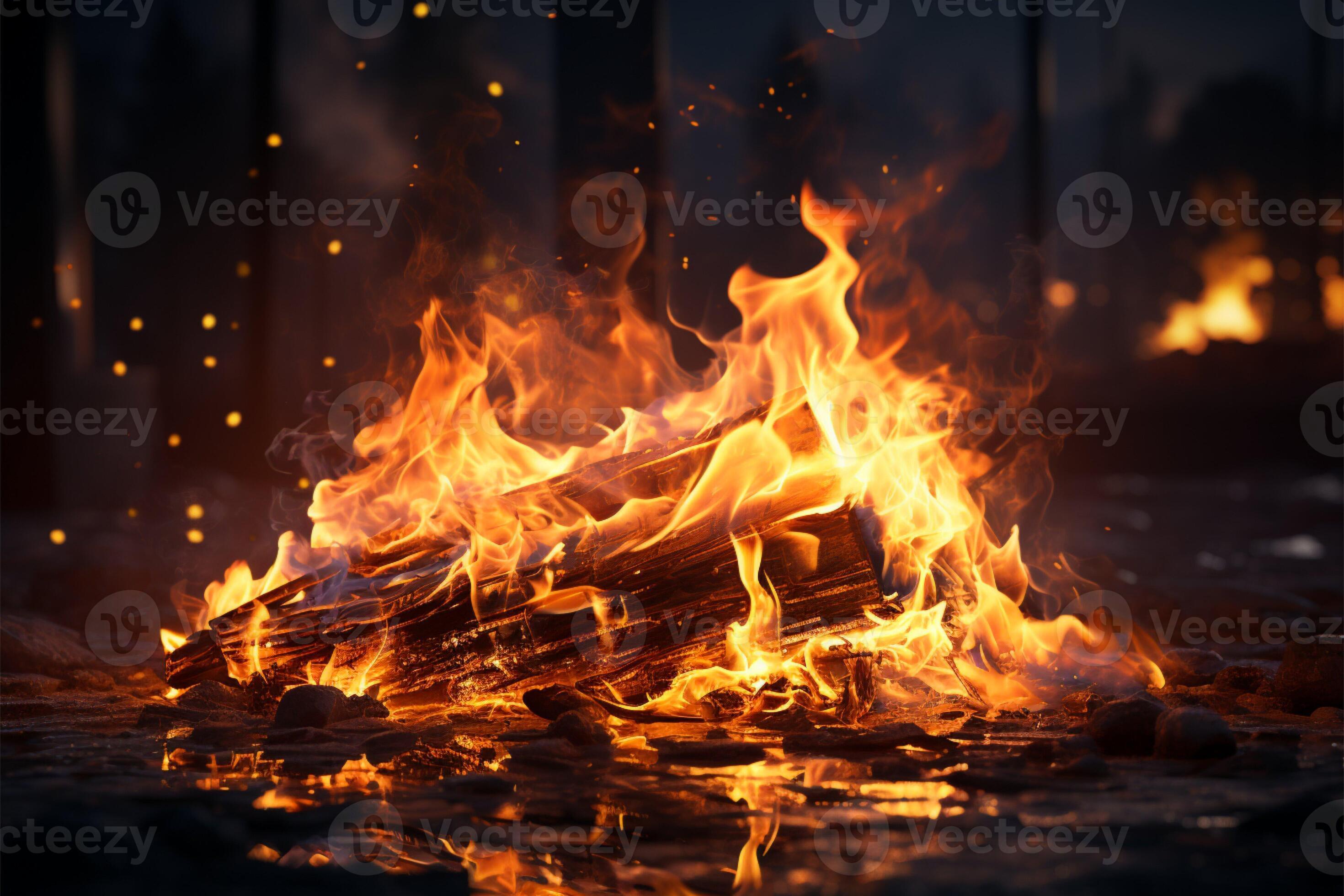 Kindling transformation Lit match sparks unlit ones, igniting