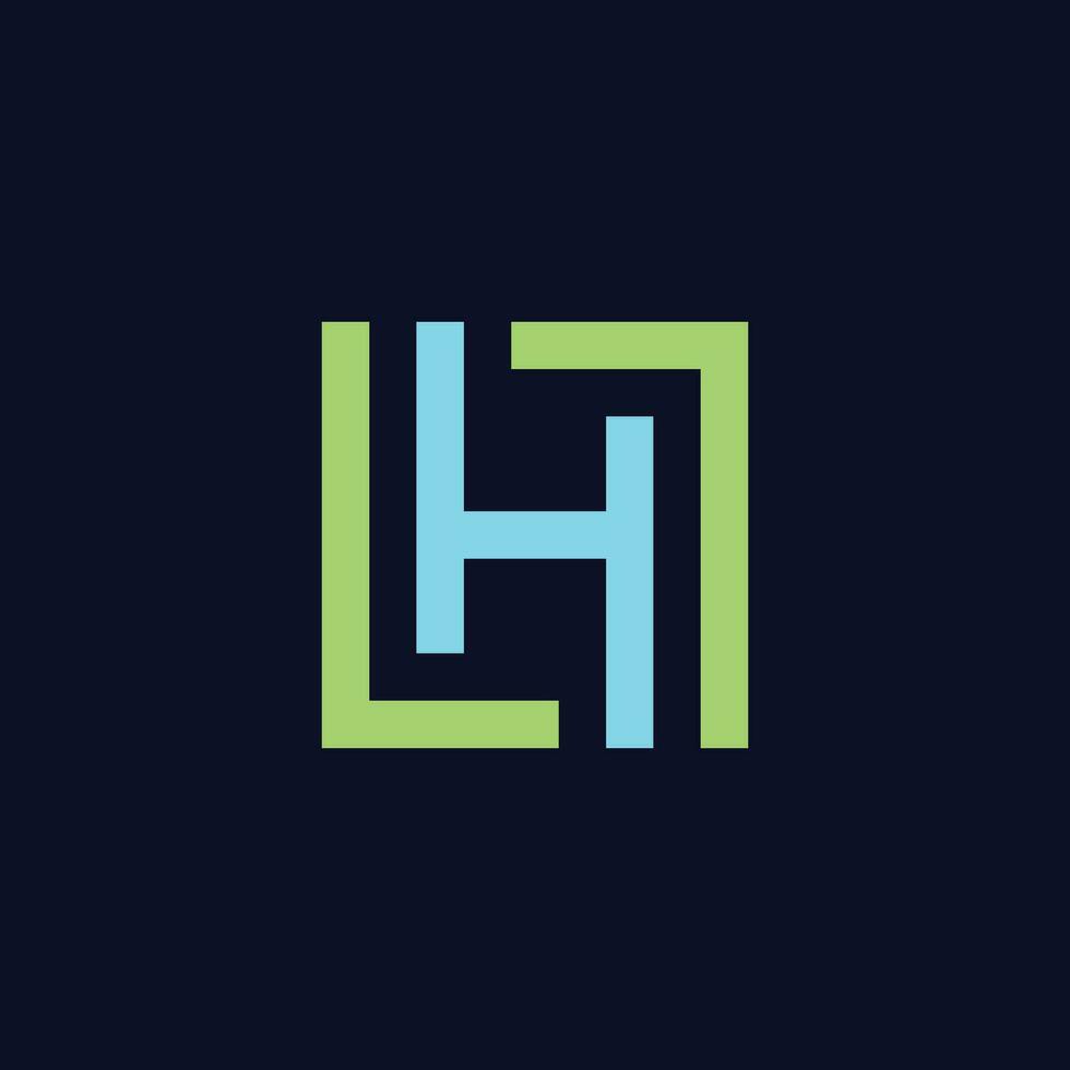 Letter H logo icon design template elements vector