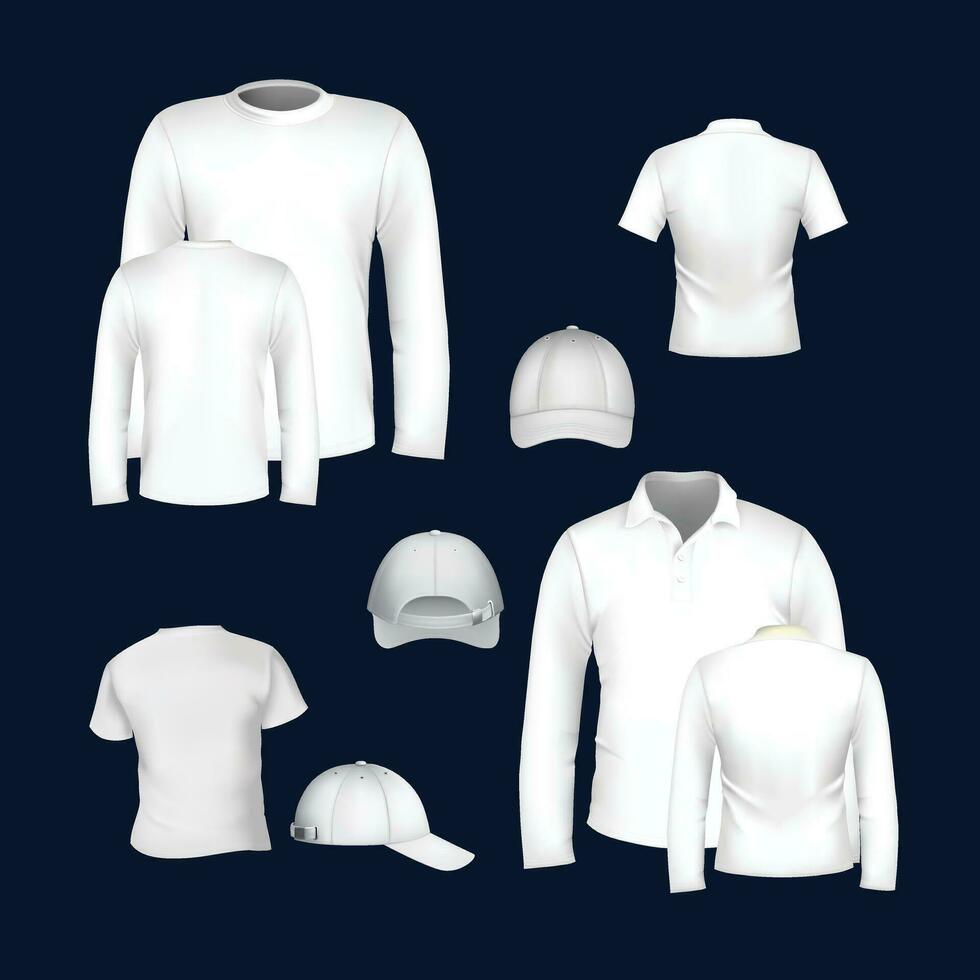 polo camisas vector modelo diseño