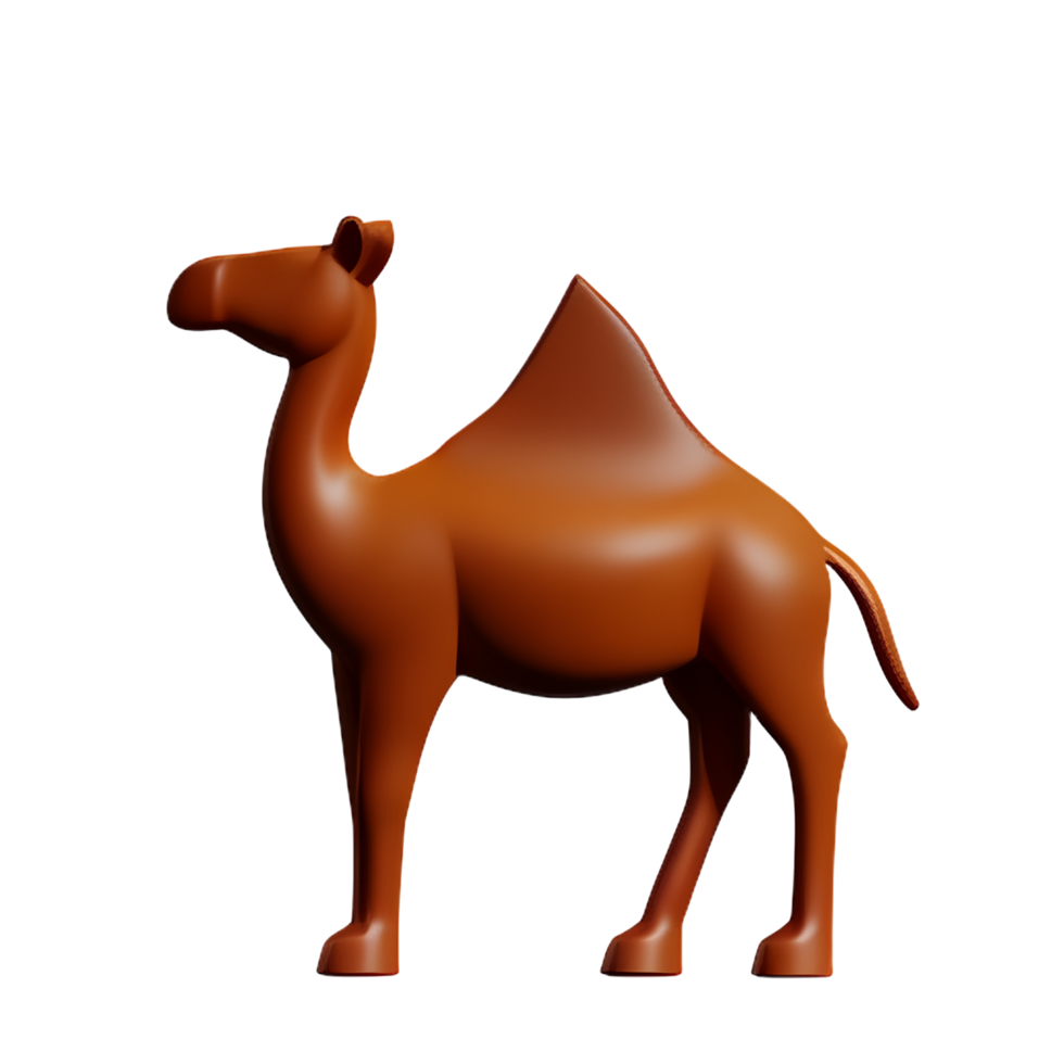 camel 3d rendering icon illustration png