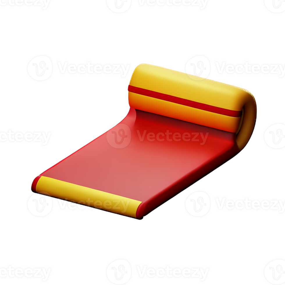 carpet 3d rendering icon illustration png