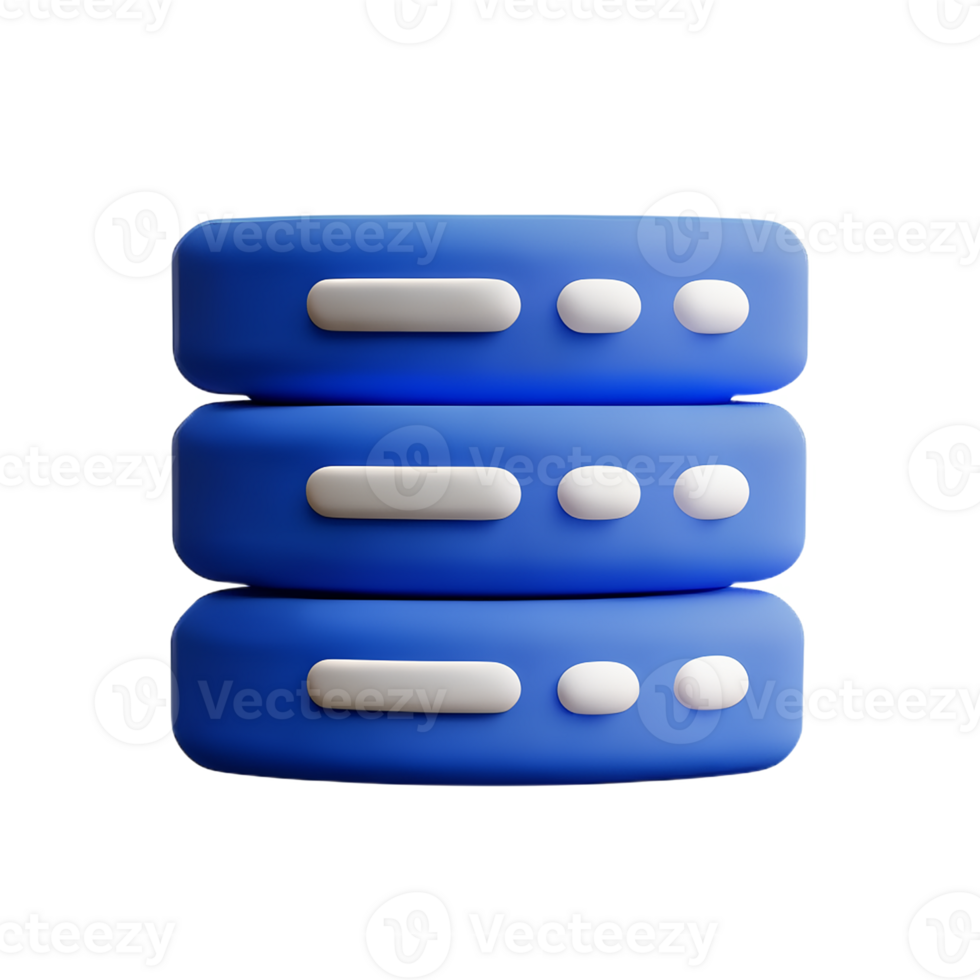 databank 3d renderen icoon illustratie png