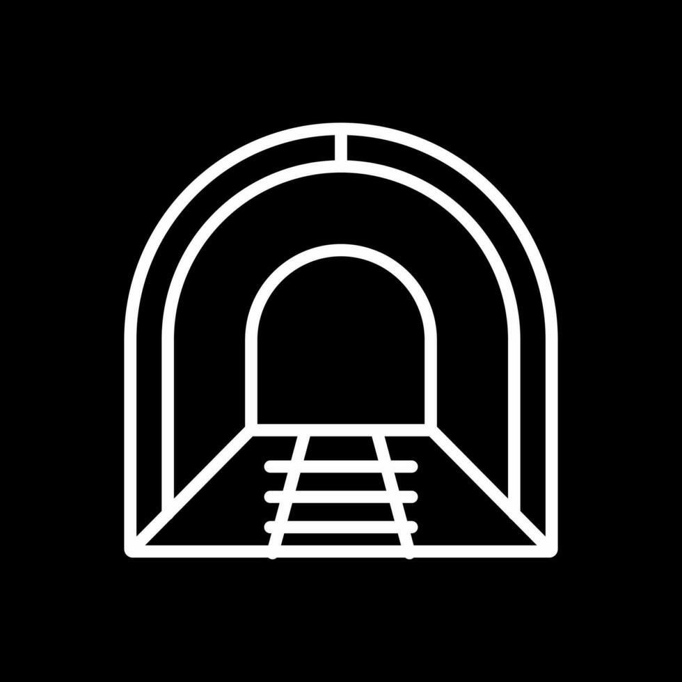 diseño de icono de vector de túnel