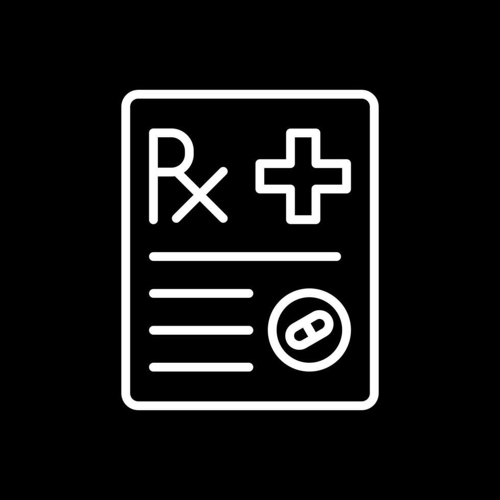 Prescription Vector Icon Design