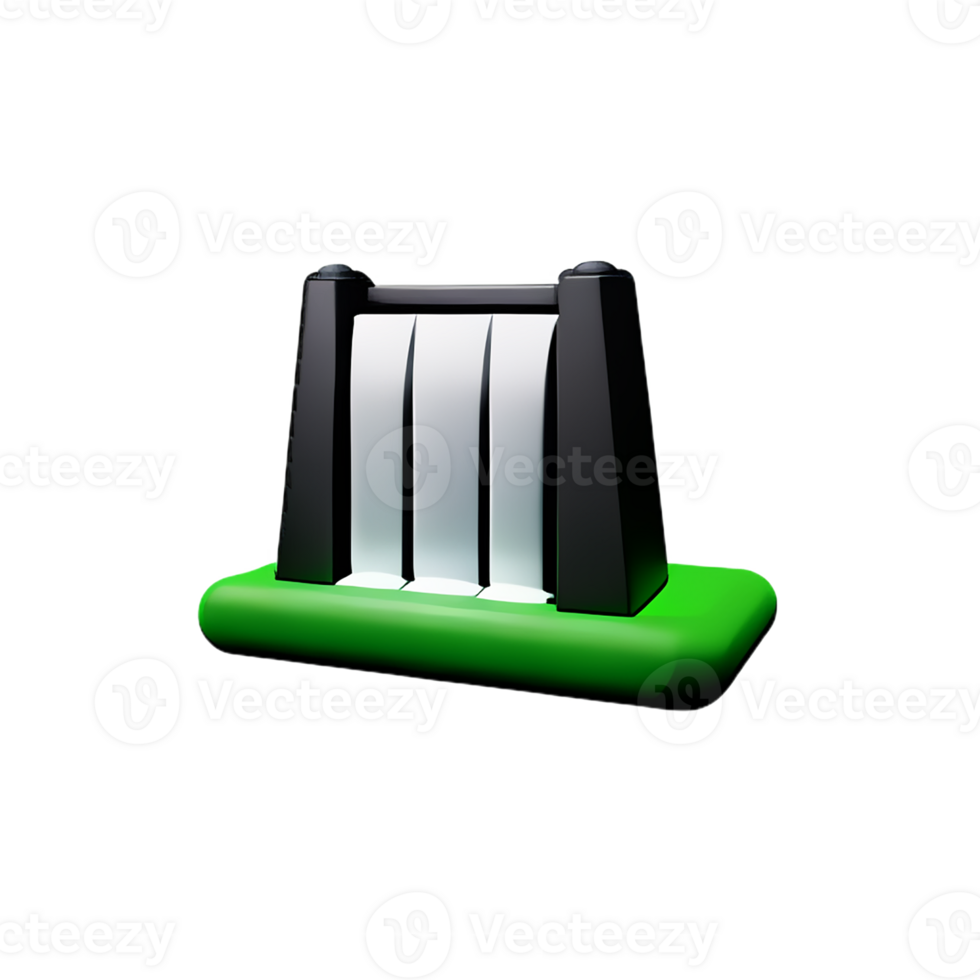 waterfall 3d rendering icon illustration png