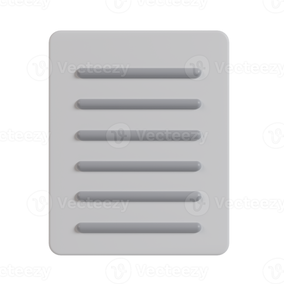 Document icon 3d png