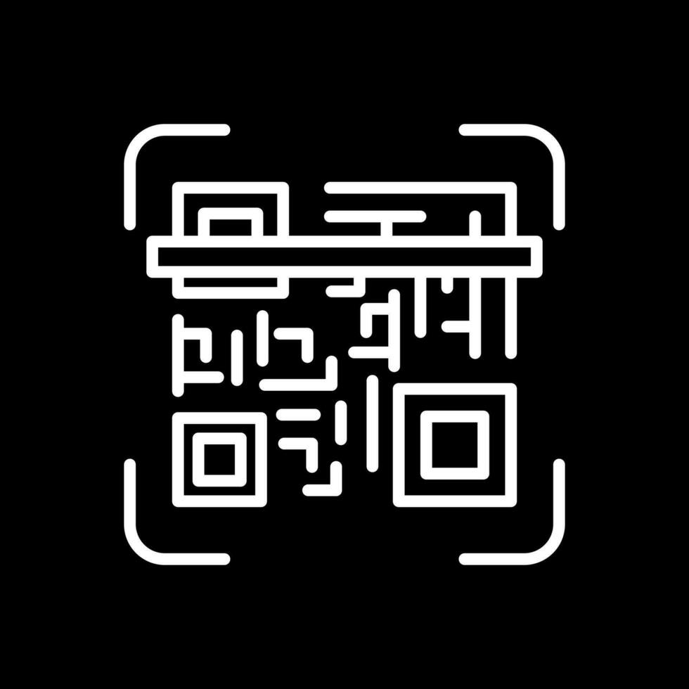 Qr code scan Vector Icon Design