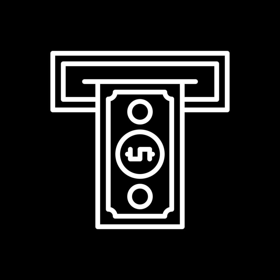 Cash withdrawal Vector Icon Design