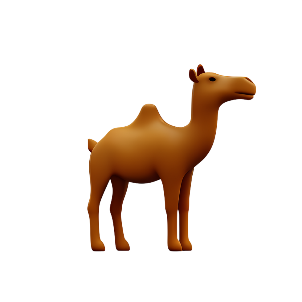 camel 3d rendering icon illustration png