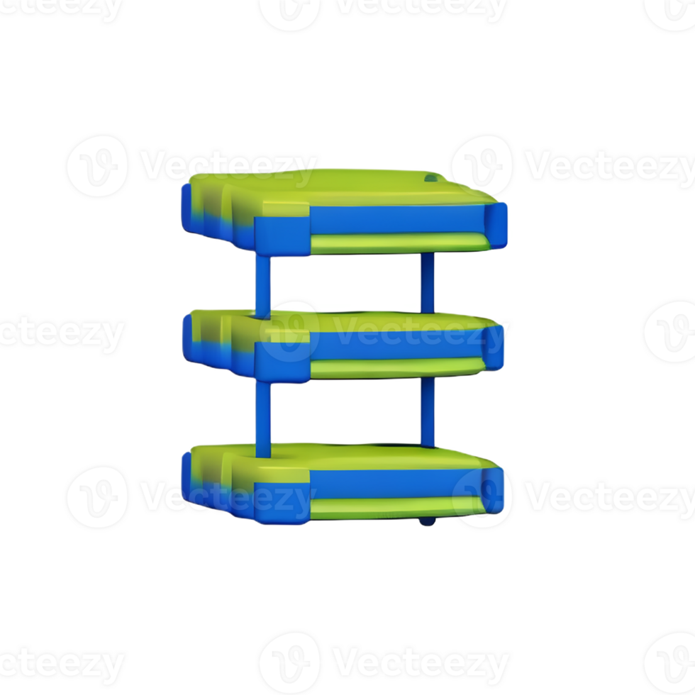 database 3d rendering icon illustration png