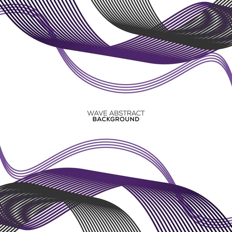abstract wave line background design vector