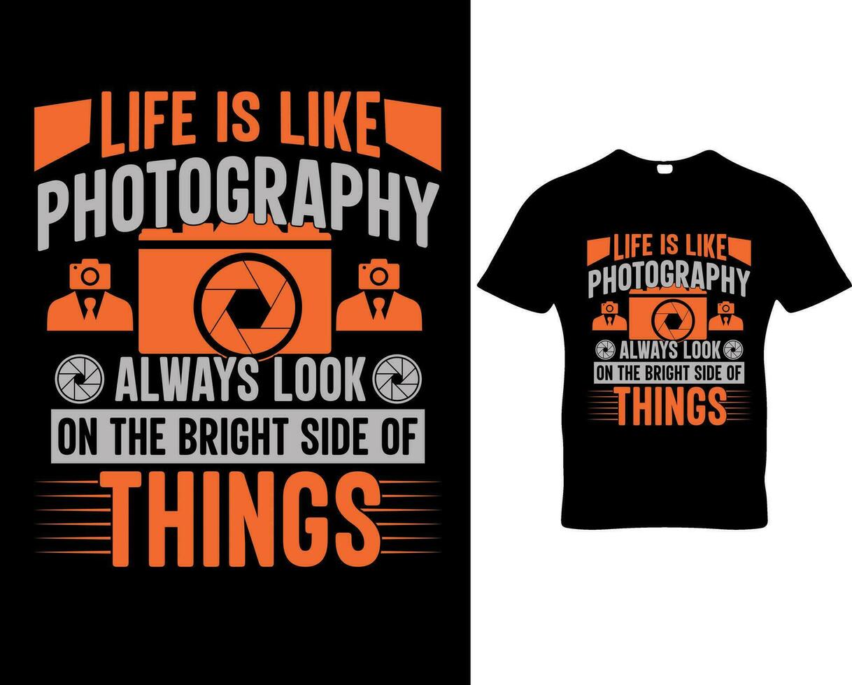 diseño de camiseta de fotografía vector