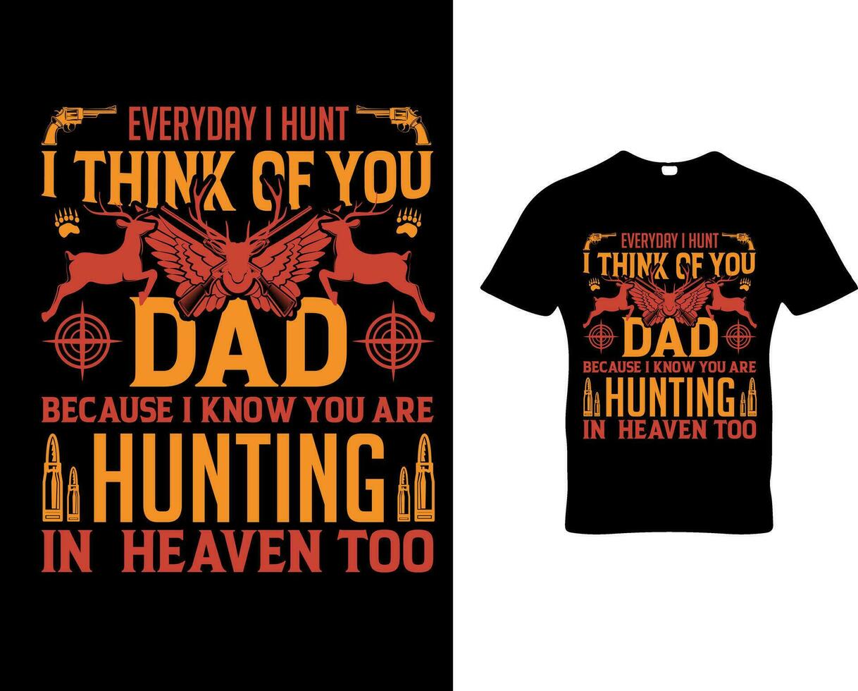 Hunting t-shirt design vector