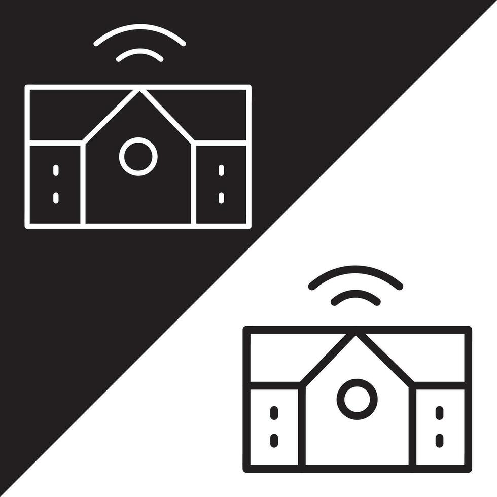 Smart home icon. Smart home vector icon from Artificial Intelligence collection. Outline style Smart Home icon.