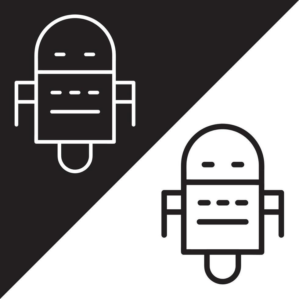 Robot icon. Robot vector icon from Artificial Intelligence collection. Outline style Robot icon.