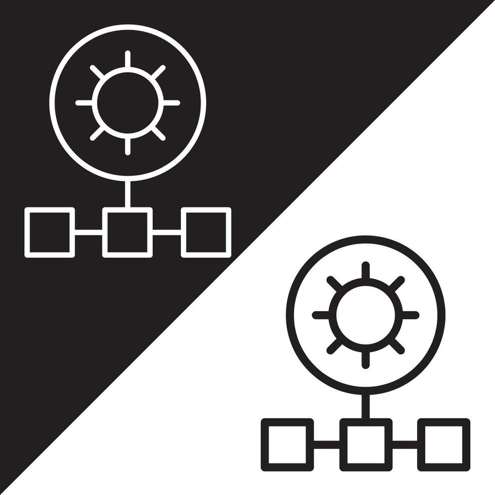 Network icon. Network vector icon from Artificial Intelligence collection. Outline style Network icon.