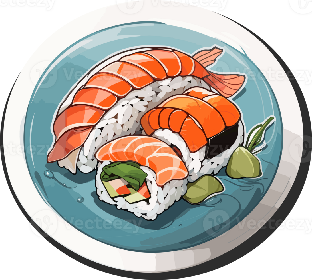 Culinary Craftsmanship The Timeless Appeal of Sushi AI Generative png