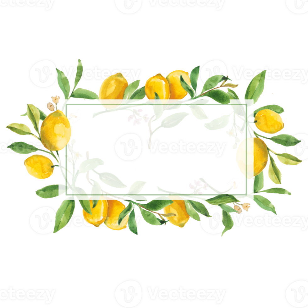 lemon frame of lemon 28714121 PNG