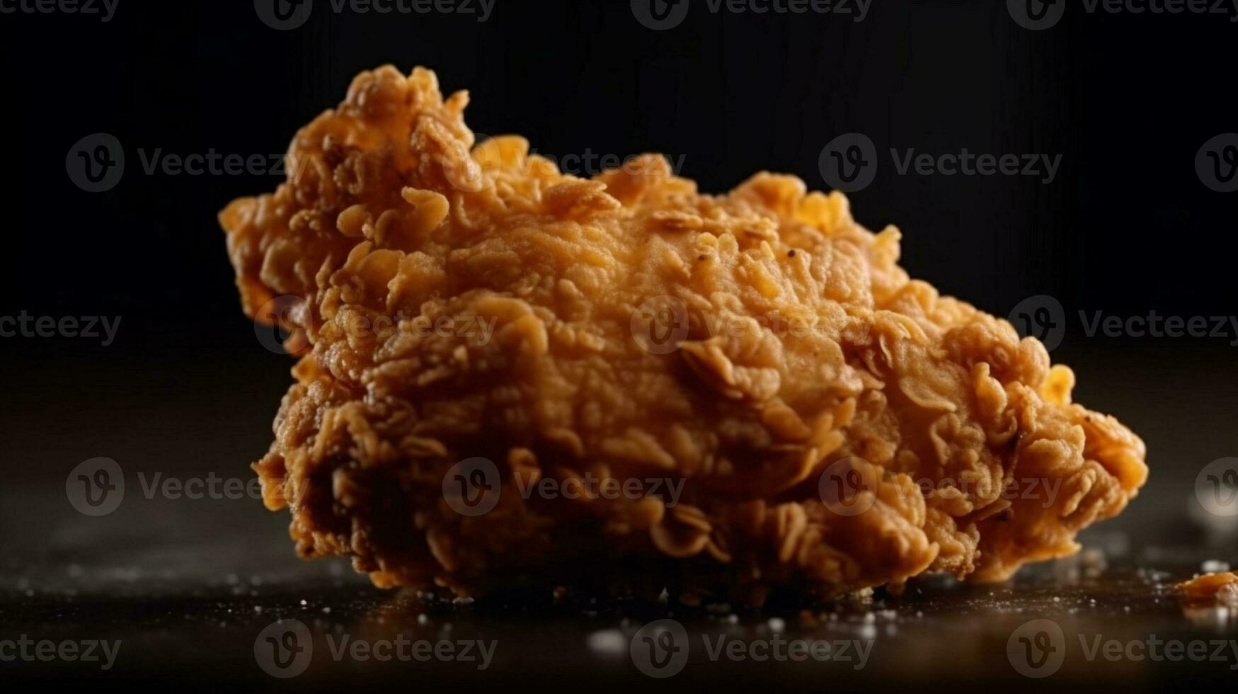 Fresh piece of crispy fried chicken. Fast food AI Generated photo