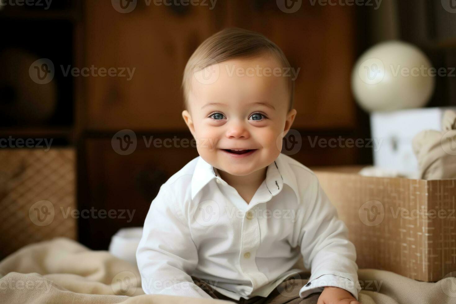 Down syndrome baby boy photo