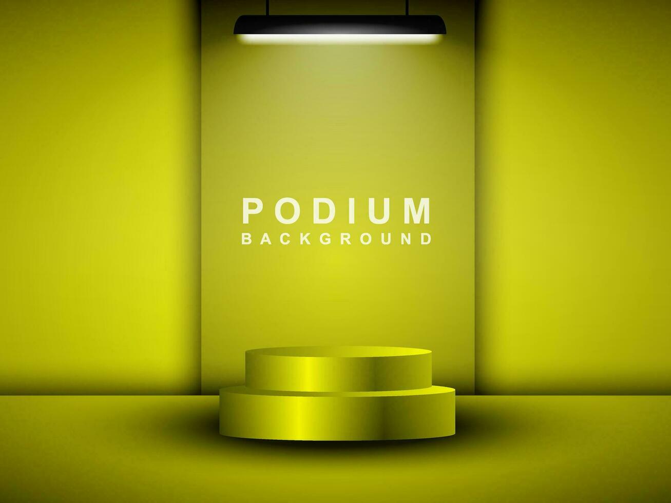 Cylindrical podium scene background. Product presentation, mock up, cosmetic product exhibition, podium, stage or platform. Vector illustration