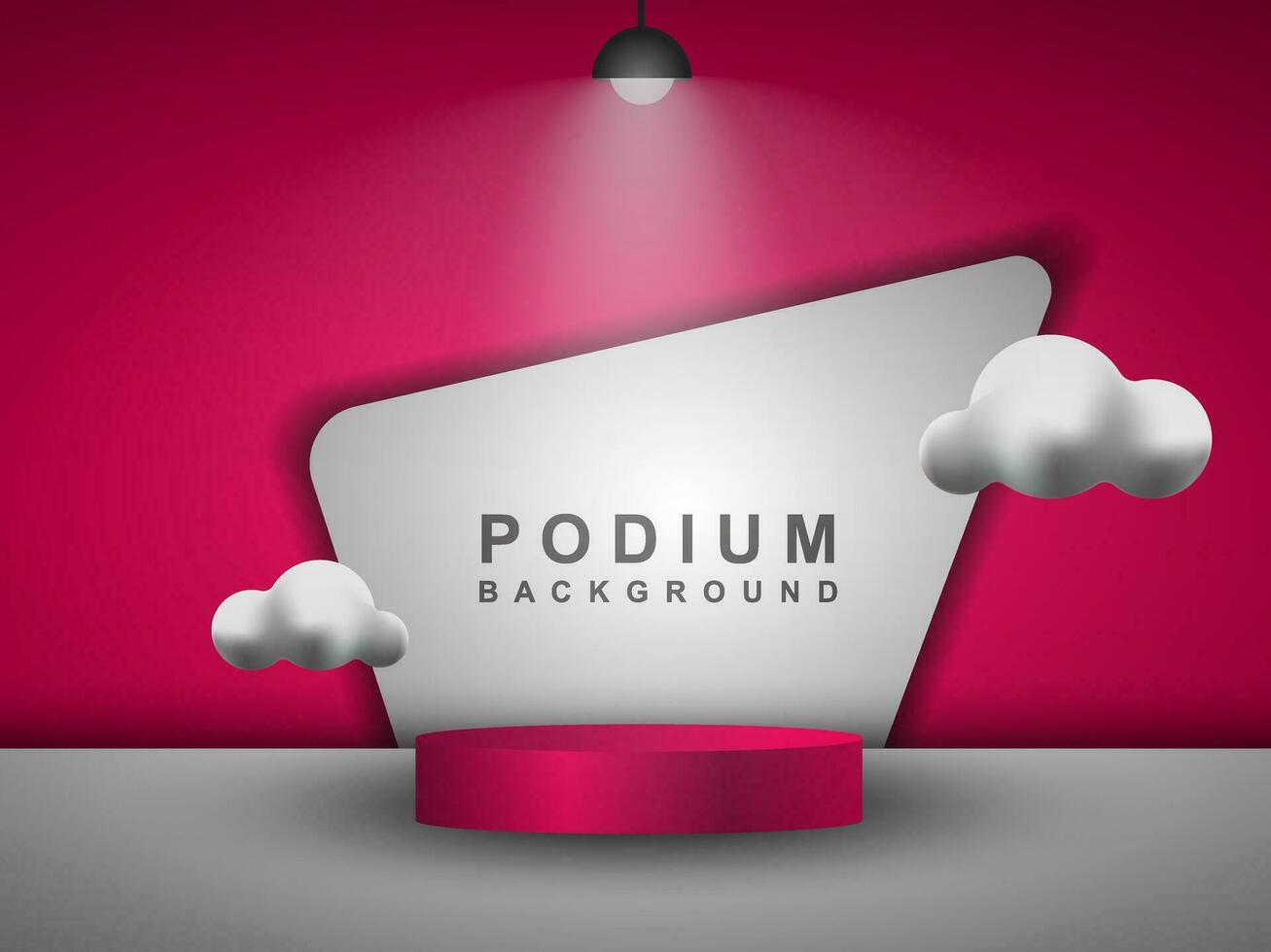 Cylindrical podium scene background. Product presentation, mock up, cosmetic product exhibition, podium, stage or platform. Vector illustration