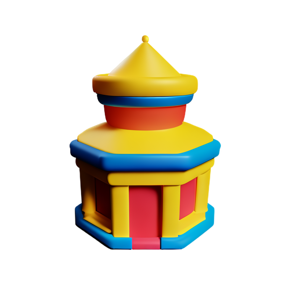 karneval 3d tolkning ikon illustration png