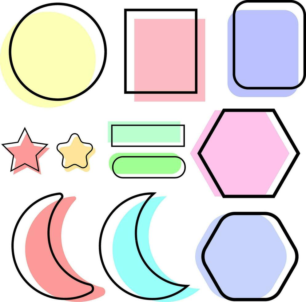 element shapes design for templates vector