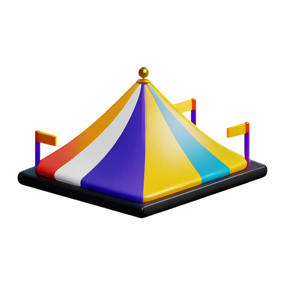 carnival 3d rendering icon illustration png