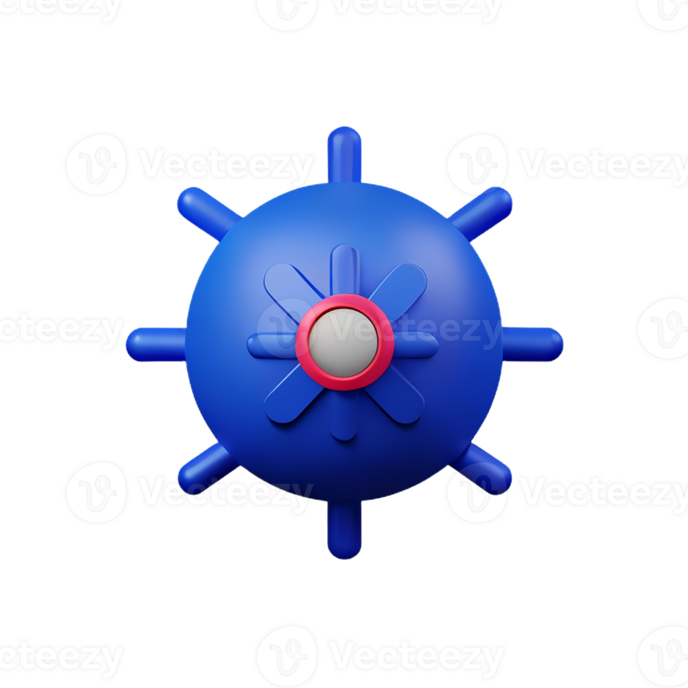 virus 3d le rendu icône illustration png