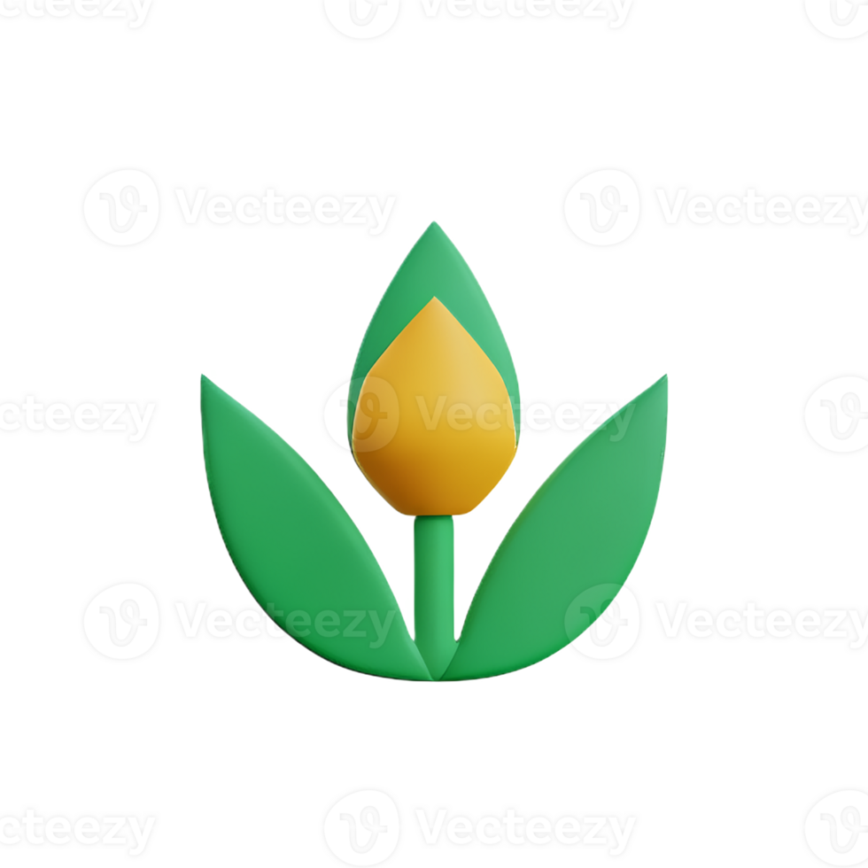 lotus flower 3d rendering icon illustration png