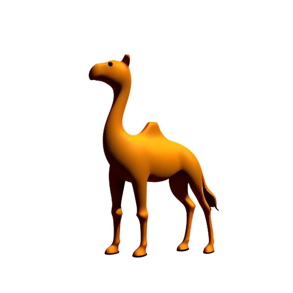 camel 3d rendering icon illustration png