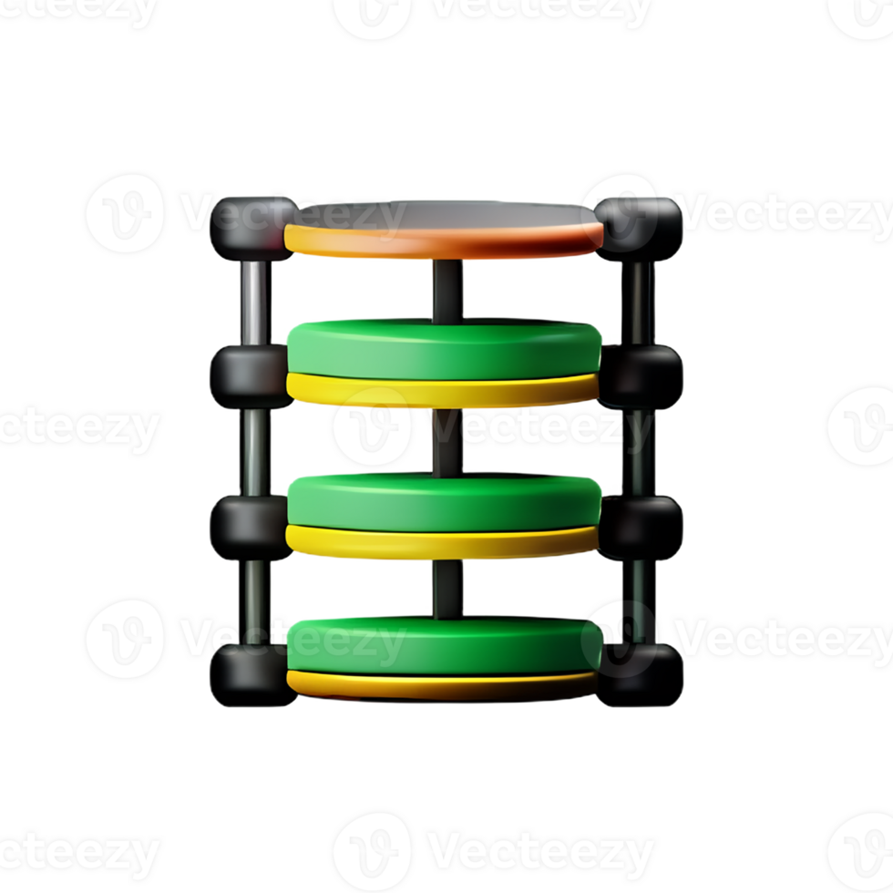 database 3d rendering icon illustration png