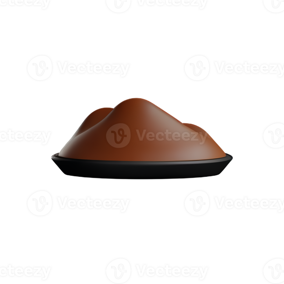 dirt 3d rendering icon illustration png